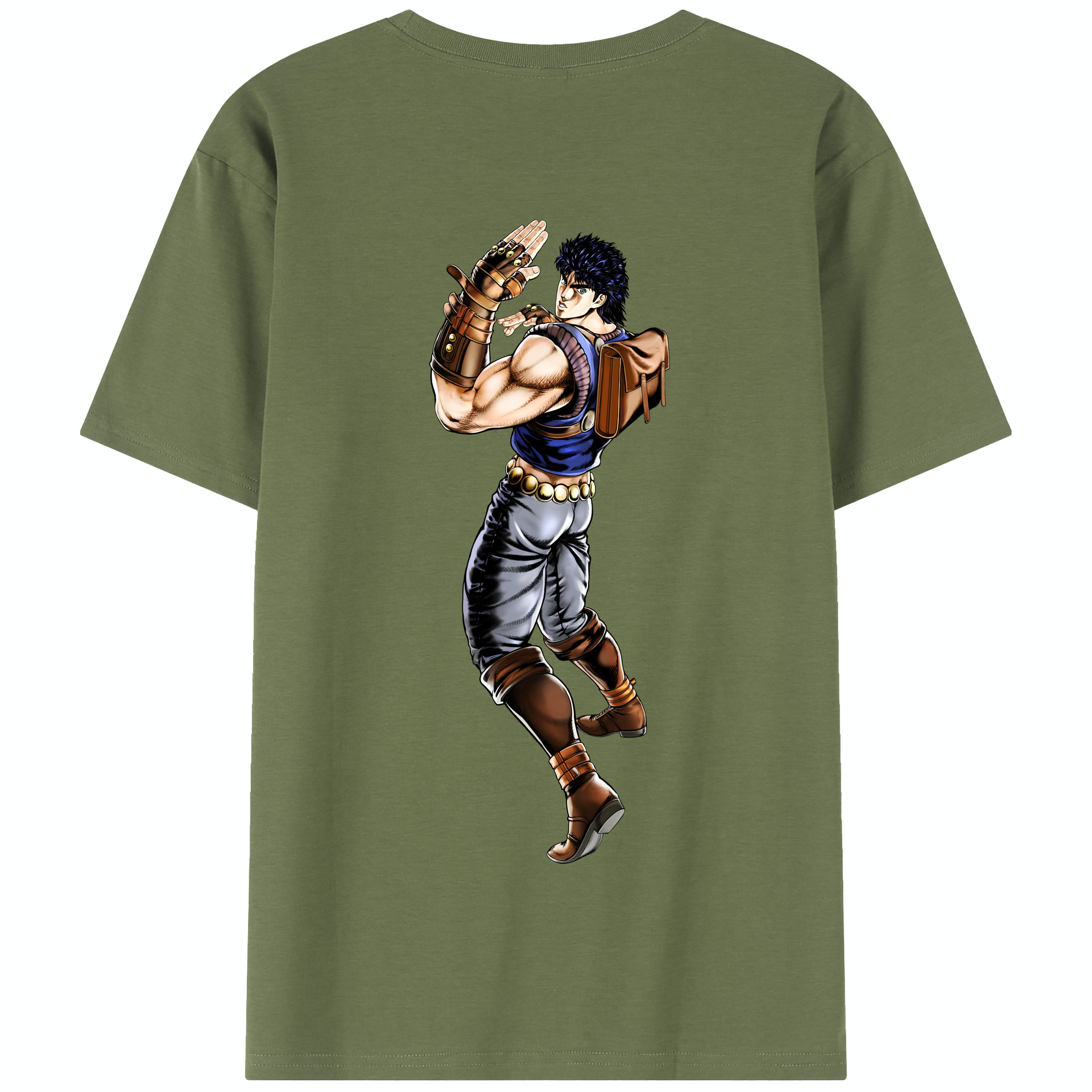 （画像用） ジョジョの奇妙な冒険 /ジョナサン?ジョースター JoJo's Bizarre Adventure Jonathan Joestar 綿100％半袖Tシャツ（背面プリント）